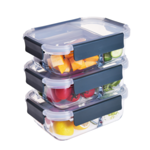Eating Disorders 3-Compartment Glass Meal Prep Container Support