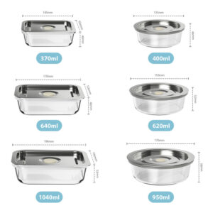 Eating Disorders 32 oz Glass Meal Prep Container Support