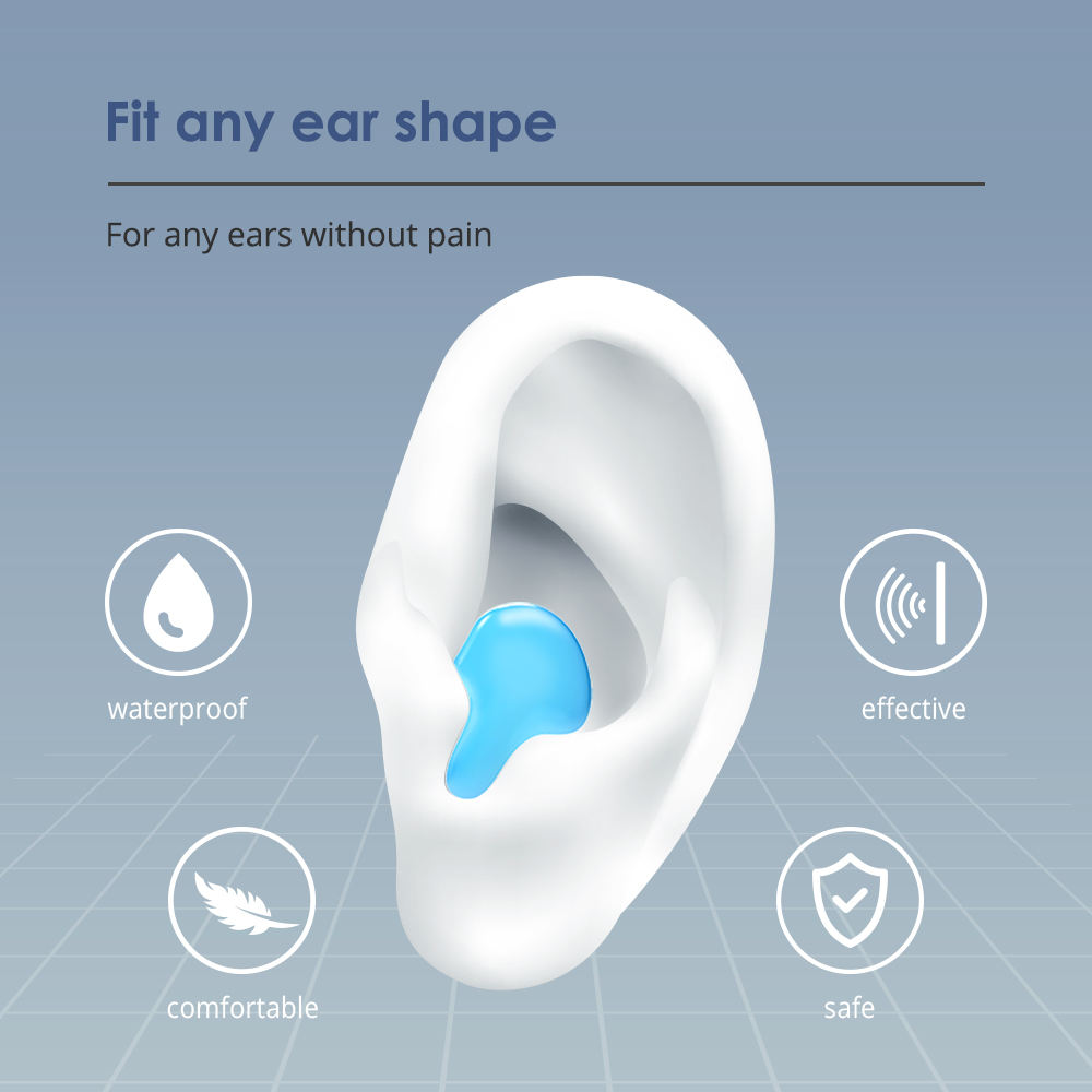 Sleeping Problems Deep Sleep Silicone Earplugs Support - Image 3