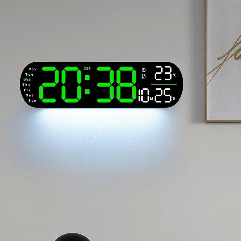 Psychosis Resistant Large Digital Day/Date Clock - Digital LED Alarm Clock with USB Power – Desk & Wall Clock - Image 3