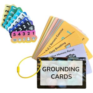 Grounding Cards & Anxiety Relief Stickers – Mindfulness & Coping Skills Toolkit for Teens & Adults